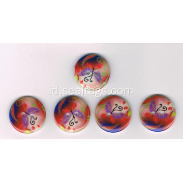 Logo Printed Polyester Button